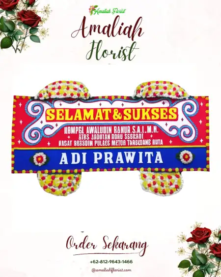 Papan Bunga Ucapan Selamat Karang Kidul